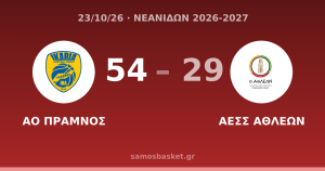 ΑΟ ΠΡΑΜΝΟΣ 54 - 29 ΑΕΣΣ ΑΘΛΕΩΝ